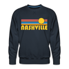 Premium Nashville, Tennessee Sweatshirt - Retro Sun Premium Men's Nashville Sweatshirt