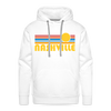 Premium Nashville, Tennessee Hoodie - Retro Sun Premium Men's Nashville Sweatshirt / Hoodie