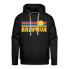 Premium Nashville, Tennessee Hoodie - Retro Sun Premium Men's Nashville Sweatshirt / Hoodie - black