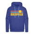 Premium Nashville, Tennessee Hoodie - Retro Sun Premium Men's Nashville Sweatshirt / Hoodie - royal blue