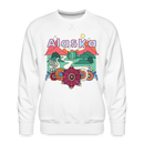 Premium Alaska Sweatshirt - Retro Boho Premium Men's Alaska Sweatshirt - white