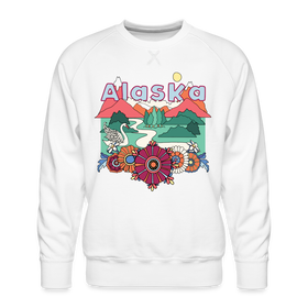 Premium Alaska Sweatshirt - Retro Boho Premium Men's Alaska Sweatshirt