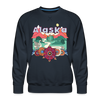 Premium Alaska Sweatshirt - Retro Boho Premium Men's Alaska Sweatshirt - navy