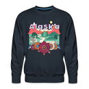 Premium Alaska Sweatshirt - Retro Boho Premium Men's Alaska Sweatshirt - navy