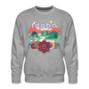 Premium Idaho Sweatshirt - Retro Boho Premium Men's Idaho Sweatshirt - heather grey