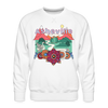 Premium Asheville, North Carolina Sweatshirt - Retro Boho Premium Men's Asheville Sweatshirt - white