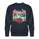 Premium Asheville, North Carolina Sweatshirt - Retro Boho Premium Men's Asheville Sweatshirt - navy
