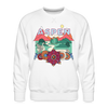 Premium Aspen, Colorado Sweatshirt - Retro Boho Premium Men's Aspen Sweatshirt - white