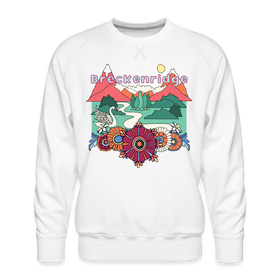 Premium Breckenridge, Colorado Sweatshirt - Retro Boho Premium Men's Breckenridge Sweatshirt - white