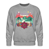 Premium Jackson Hole, Wyoming Sweatshirt - Retro Boho Premium Men's Jackson Hole Sweatshirt - heather grey