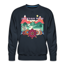 Premium Jackson Hole, Wyoming Sweatshirt - Retro Boho Premium Men's Jackson Hole Sweatshirt - navy