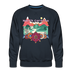 Premium North Carolina Sweatshirt - Retro Boho Premium Men's North Carolina Sweatshirt - navy