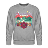 Premium Wyoming Sweatshirt - Retro Boho Premium Men's Wyoming Sweatshirt - heather grey