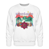 Premium Montana Sweatshirt - Retro Boho Premium Men's Montana Sweatshirt - white