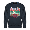 Premium Oregon Sweatshirt - Retro Boho Premium Men's Oregon Sweatshirt - navy