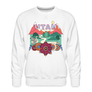 Premium Utah Sweatshirt - Retro Boho Premium Men's Utah Sweatshirt - white