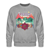 Premium Utah Sweatshirt - Retro Boho Premium Men's Utah Sweatshirt - heather grey
