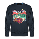 Premium Park City, Utah Sweatshirt - Retro Boho Premium Men's Park City Sweatshirt - navy
