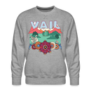 Premium Vail, Colorado Sweatshirt - Retro Boho Premium Men's Vail Sweatshirt - heather grey