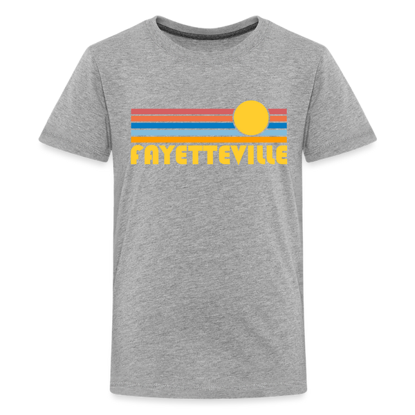Fayetteville, Arkansas - Premium Youth T-Shirt - heather gray