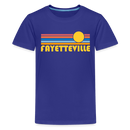 Fayetteville, Arkansas - Premium Youth T-Shirt - royal blue