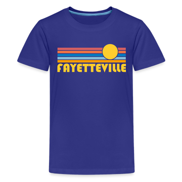 Fayetteville, Arkansas - Premium Youth T-Shirt - royal blue