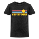 Fayetteville, Arkansas - Premium Youth T-Shirt - charcoal grey