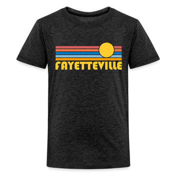 Fayetteville, Arkansas - Premium Youth T-Shirt - charcoal grey
