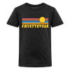 Fayetteville, Arkansas - Premium Youth T-Shirt - charcoal grey