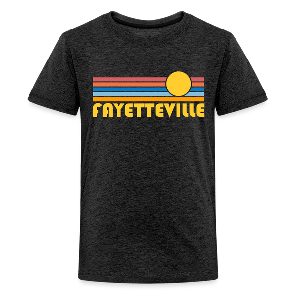 Fayetteville, Arkansas - Premium Youth T-Shirt - charcoal grey