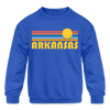 Arkansas - Youth Crewneck Sweatshirt - royal blue