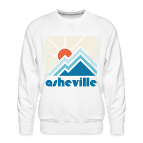 Premium Asheville, North Carolina Sweatshirt - Min Mountain - white