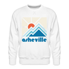 Premium Asheville, North Carolina Sweatshirt - Min Mountain - white