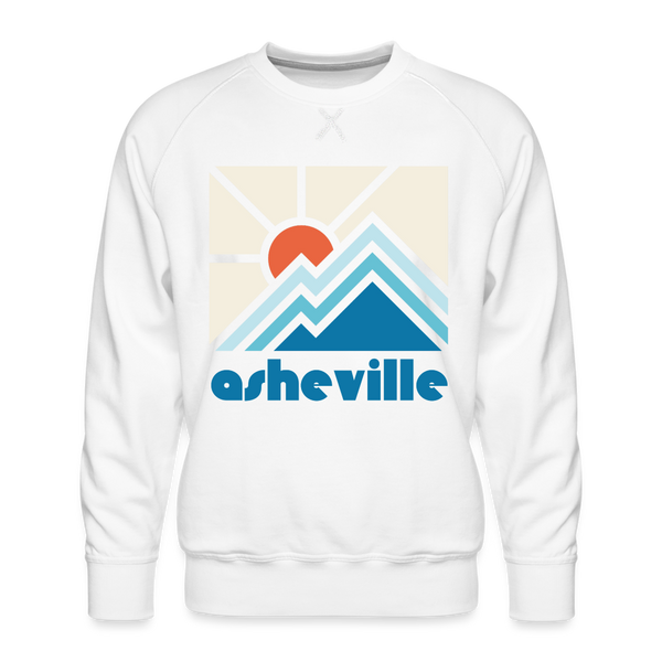 Premium Asheville, North Carolina Sweatshirt - Min Mountain - white