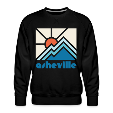 Premium Asheville, North Carolina Sweatshirt - Min Mountain - black
