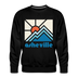 Premium Asheville, North Carolina Sweatshirt - Min Mountain - black