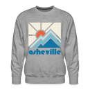 Premium Asheville, North Carolina Sweatshirt - Min Mountain - heather grey