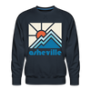 Premium Asheville, North Carolina Sweatshirt - Min Mountain - navy