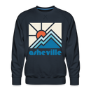 Premium Asheville, North Carolina Sweatshirt - Min Mountain - navy