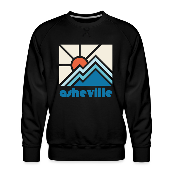 Premium Asheville, North Carolina Sweatshirt - Min Mountain - black