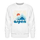 Premium Aspen, Colorado Sweatshirt - Min Mountain - white