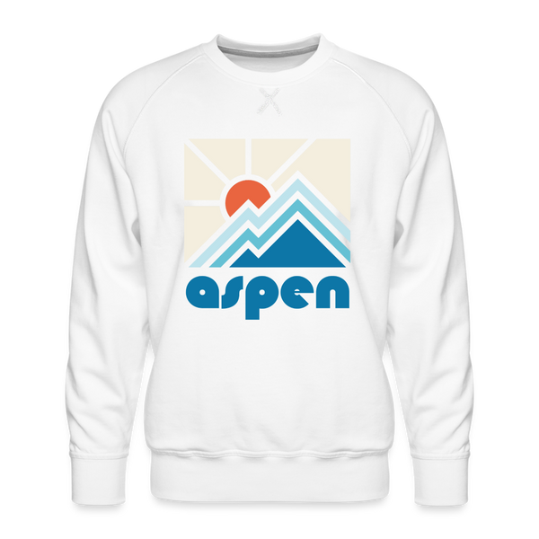 Premium Aspen, Colorado Sweatshirt - Min Mountain - white
