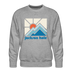 Premium Jackson Hole, Wyoming Sweatshirt - Min Mountain - heather grey