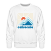 California Sweatshirt - Min Mountain - white