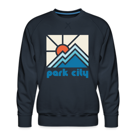 Premium Park City, Utah Sweatshirt - Min Mountain - navy