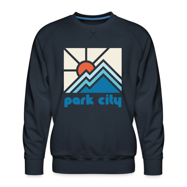 Premium Park City, Utah Sweatshirt - Min Mountain - navy
