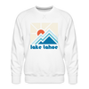Premium Lake Tahoe, California Sweatshirt - Min Mountain - white