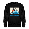 Premium Lake Tahoe, California Sweatshirt - Min Mountain - black