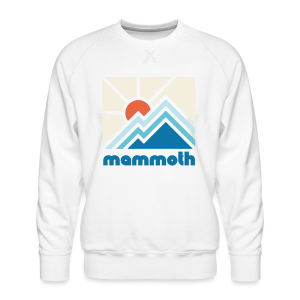 Premium Mammoth, California Sweatshirt - Min Mountain - white