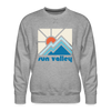 Premium Sun Valley, Idaho Sweatshirt - Min Mountain - heather grey